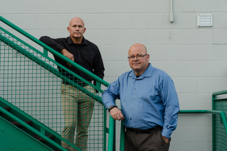 Jason Allaire and Robert Jalette of the Rhode Island Sheriff’s office