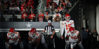 Nov 27, 2025; Arlington, Texas, USA; Kansas City Chiefs quarterback Patrick Mahomes (15) waits for the snap against the Dallas Cowboys during the second quarter at AT&amp;T Stadium. Mandatory Credit: Kevin Jairaj-Imagn Images